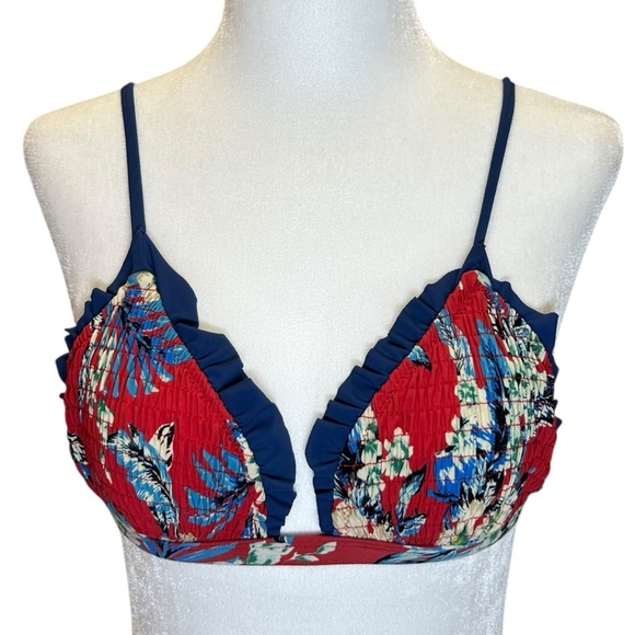 Diane von Furstenberg - “Cheeky Ruffle Bikini” High-Waist - Est Size XS/0, Red - Picture 10 of 16